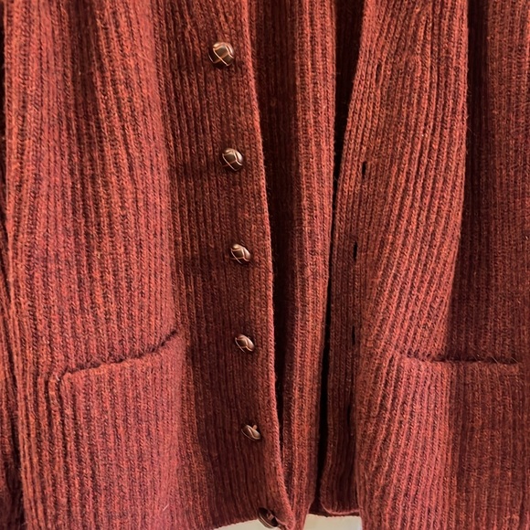 J. Ashford Women's Open Front Cable Knit Cardigan - Picture 4 of 6